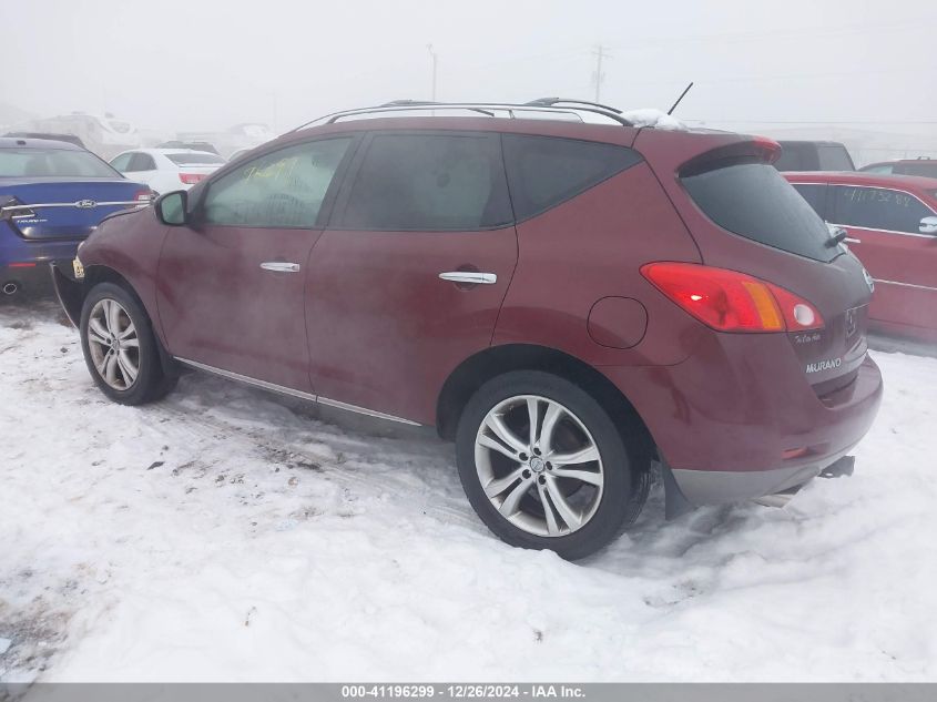 2009 Nissan Murano Le VIN: JN8AZ18W79W141932 Lot: 41196299