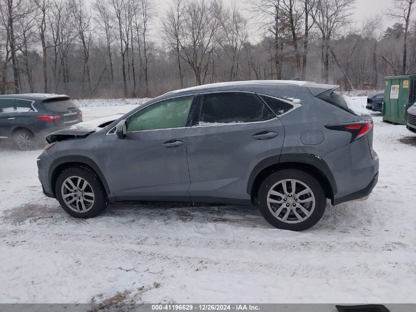 2016 Lexus Nx VIN: JTJBARBZ1G2061942 Lot: 41196629