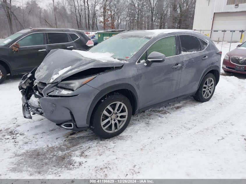 2016 Lexus Nx VIN: JTJBARBZ1G2061942 Lot: 41196629