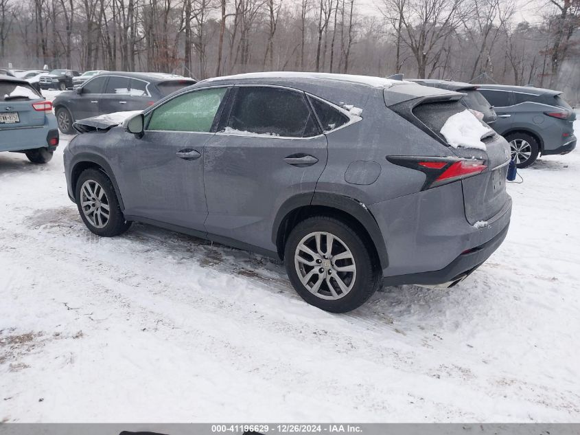 2016 Lexus Nx VIN: JTJBARBZ1G2061942 Lot: 41196629