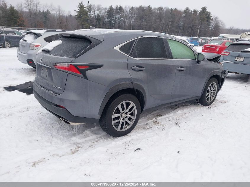 2016 Lexus Nx VIN: JTJBARBZ1G2061942 Lot: 41196629