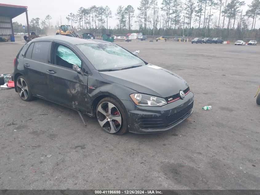 2016 Volkswagen Golf Gti S 4-Door VIN: 3VW4T7AU6GM039019 Lot: 41196698