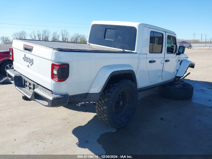 2020 Jeep Gladiator Overland 4X4 VIN: 1C6HJTFG9LL125529 Lot: 41196716