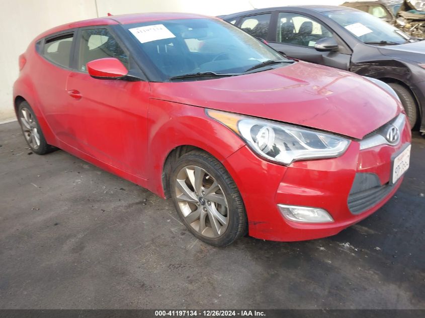 2017 Hyundai Veloster VIN: KMHTC6AD4HU307244 Lot: 41197134