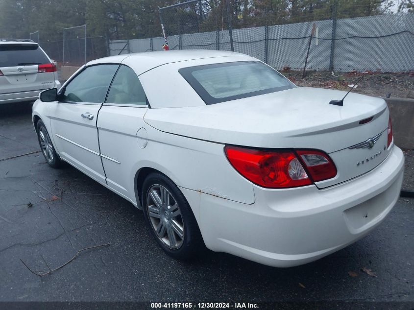 2008 Chrysler Sebring Limited VIN: 1C3LC65M08N256502 Lot: 41197165