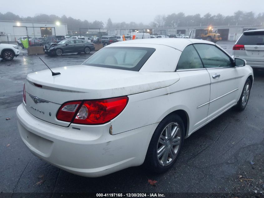 2008 Chrysler Sebring Limited VIN: 1C3LC65M08N256502 Lot: 41197165