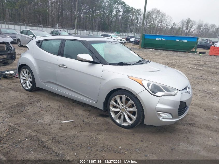 2012 Hyundai Veloster Base W/Black VIN: KMHTC6AD1CU072228 Lot: 41197169