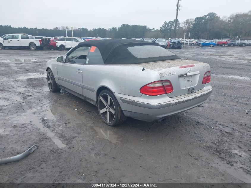 1999 Mercedes-Benz Clk 320 VIN: WDBLK65G2XT027160 Lot: 41197324