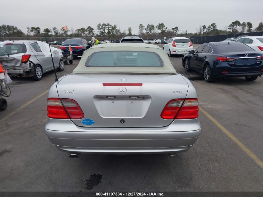 2001 Mercedes-Benz Clk 320 VIN: WDBLK65G81T083711 Lot: 41197334