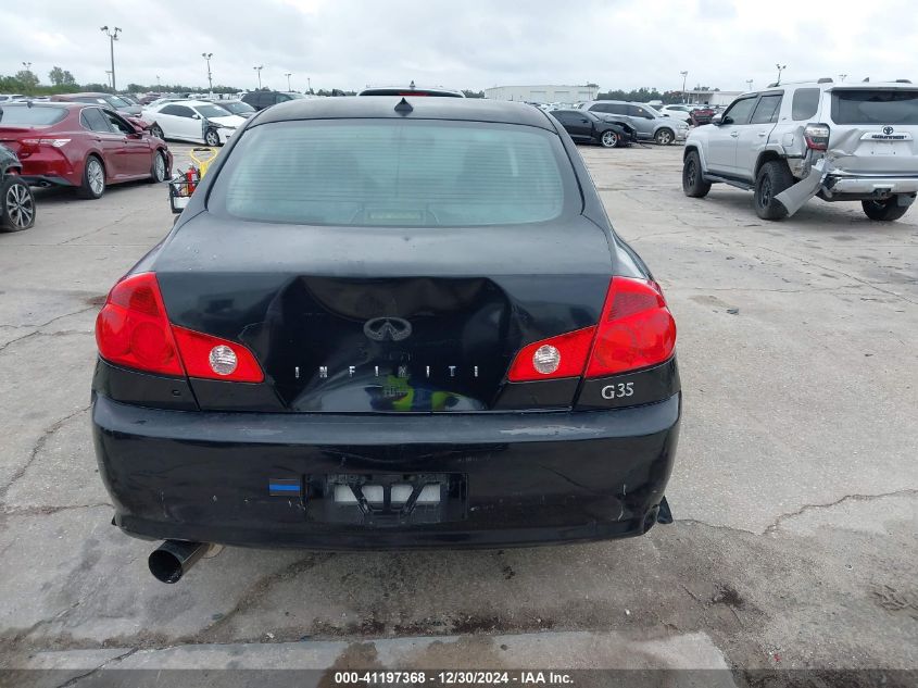 2006 Infiniti G35 VIN: JNKCV51E56M519096 Lot: 41197368