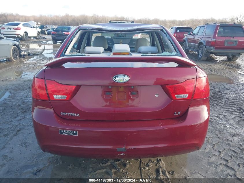 2009 Kia Optima Lx VIN: KNAGE228295324935 Lot: 41197383