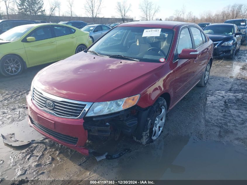 2009 Kia Optima Lx VIN: KNAGE228295324935 Lot: 41197383