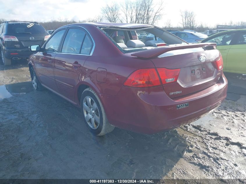 2009 Kia Optima Lx VIN: KNAGE228295324935 Lot: 41197383