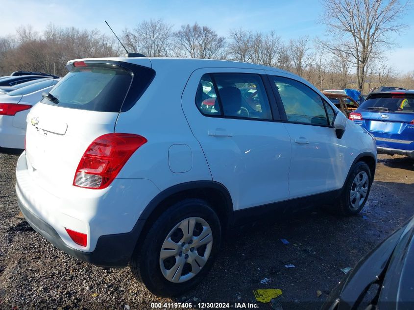 2017 Chevrolet Trax Ls VIN: KL7CJKSB8HB071786 Lot: 41197406