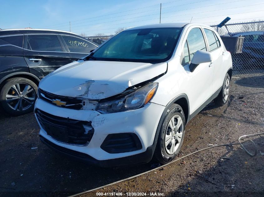 2017 Chevrolet Trax Ls VIN: KL7CJKSB8HB071786 Lot: 41197406