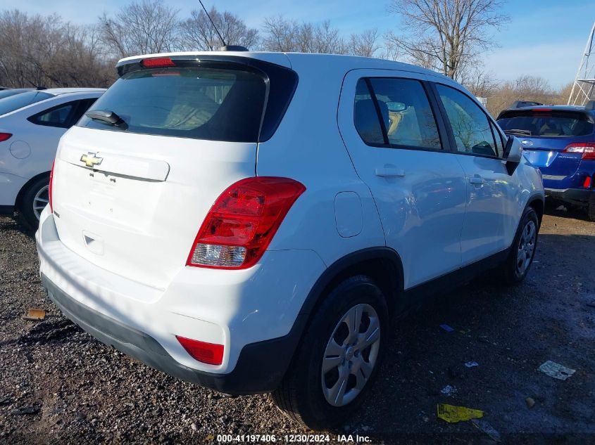 2017 Chevrolet Trax Ls VIN: KL7CJKSB8HB071786 Lot: 41197406