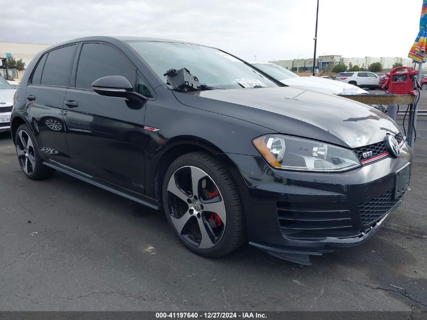 2017 Volkswagen Golf Gti Autobahn 4-Door/S 4-Door/Se 4-Door/Sport 4-Door VIN: 3VW5T7AU7HM061469 Lot: 41197640