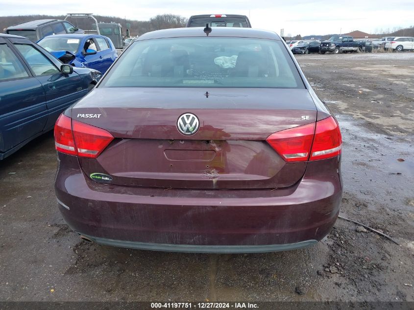 2013 Volkswagen Passat 2.5L Se VIN: 1VWBP7A36DC103690 Lot: 41197751