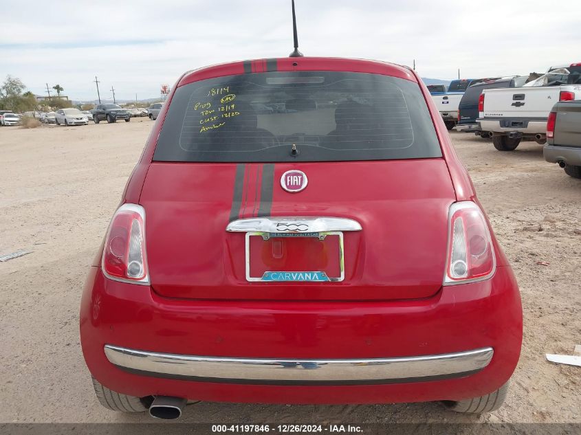 2012 Fiat 500 Lounge VIN: 3C3CFFCR8CT117765 Lot: 41197846