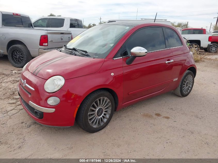 2012 Fiat 500 Lounge VIN: 3C3CFFCR8CT117765 Lot: 41197846