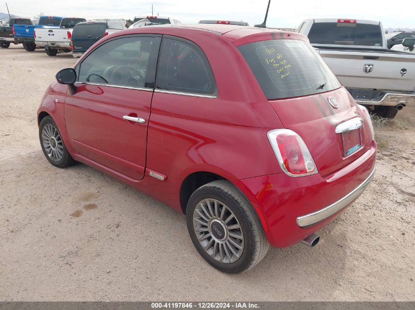 2012 Fiat 500 Lounge VIN: 3C3CFFCR8CT117765 Lot: 41197846