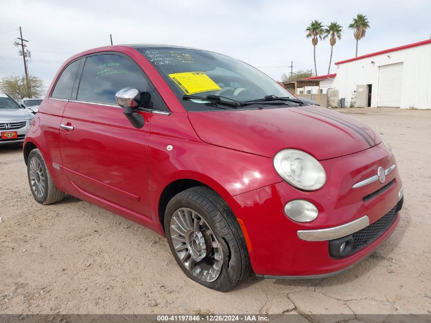 2012 Fiat 500 Lounge VIN: 3C3CFFCR8CT117765 Lot: 41197846