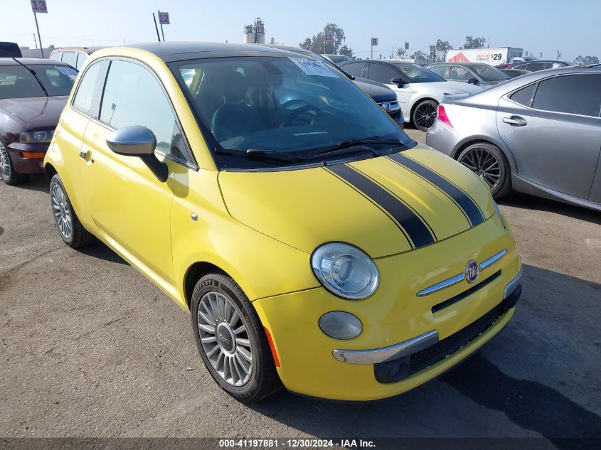 2012 Fiat 500 Lounge VIN: 3C3CFFCR4CT104074 Lot: 41197881