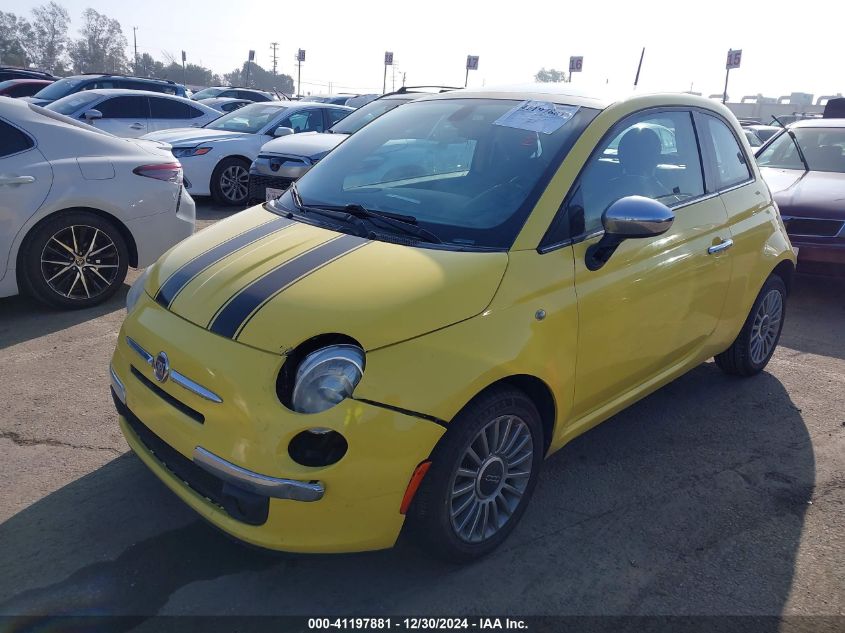 2012 Fiat 500 Lounge VIN: 3C3CFFCR4CT104074 Lot: 41197881