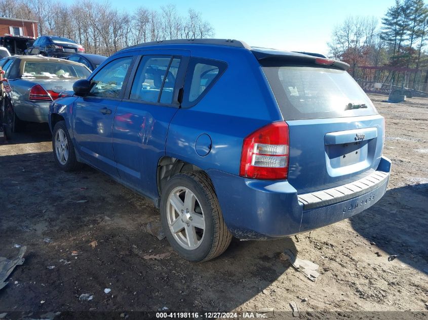 2007 Jeep Compass Sport VIN: 1J8FT47WX7D390166 Lot: 41198116