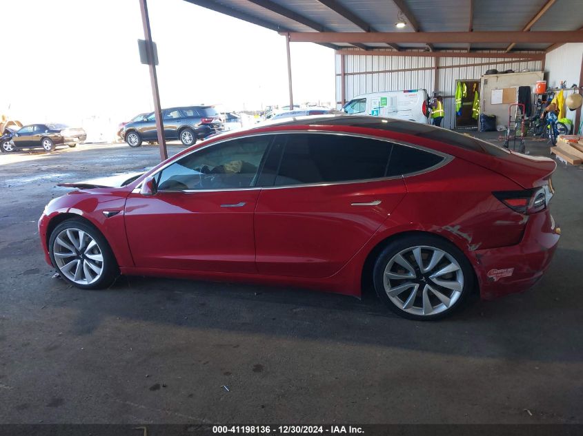 2018 Tesla Model 3 Long Range/Performance VIN: 5YJ3E1EB4JF088049 Lot: 41198136