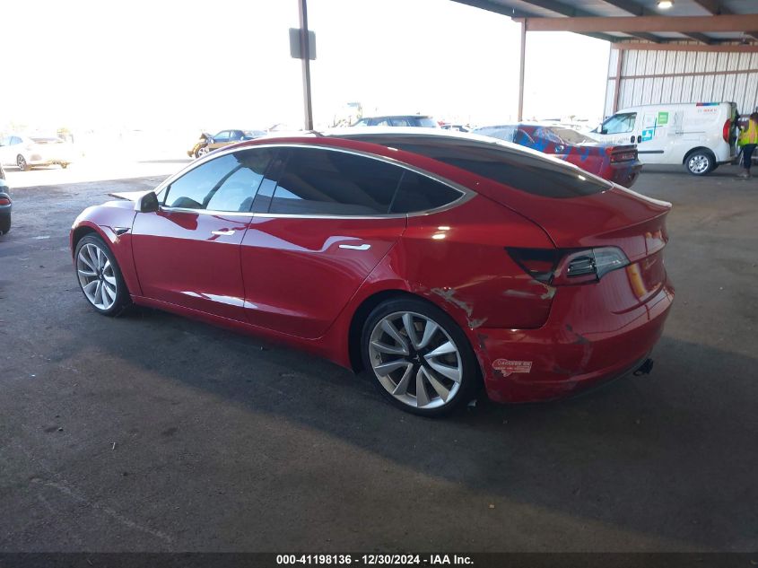 2018 Tesla Model 3 Long Range/Performance VIN: 5YJ3E1EB4JF088049 Lot: 41198136