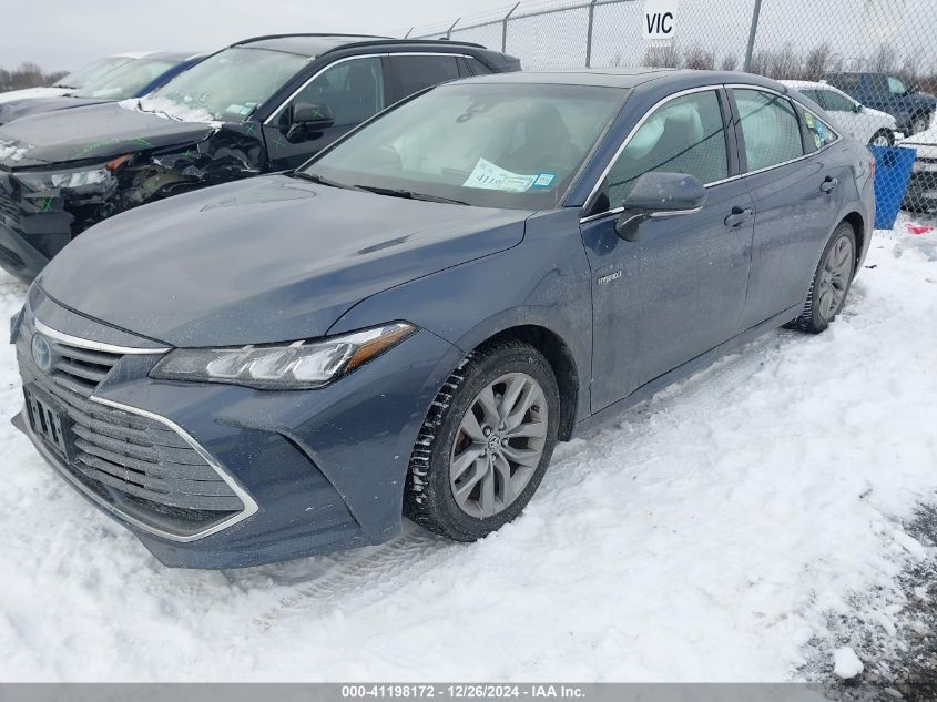 2020 Toyota Avalon Hybrid Xle VIN: 4T1A21FB3LU015615 Lot: 41198172