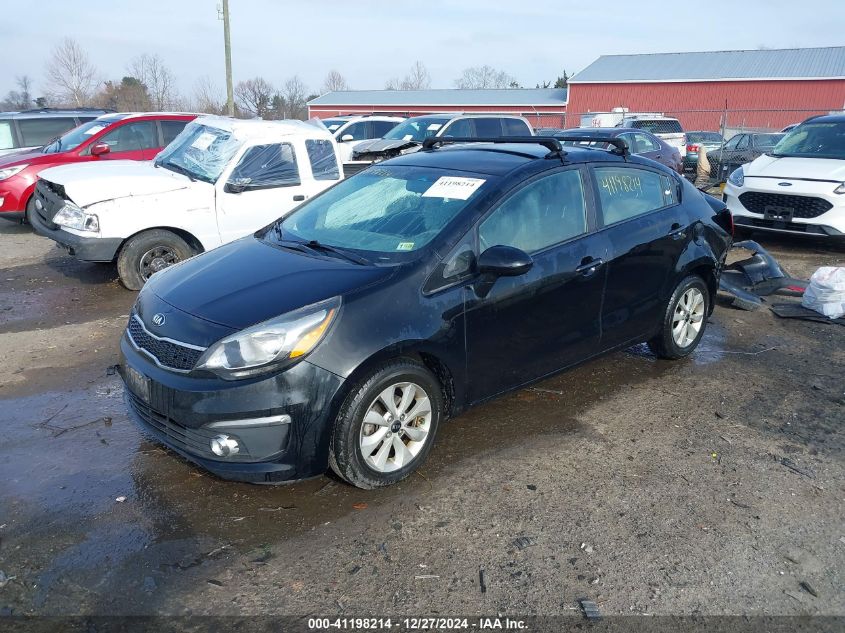 2016 Kia Rio Ex VIN: KNADN4A30G6645870 Lot: 41198214