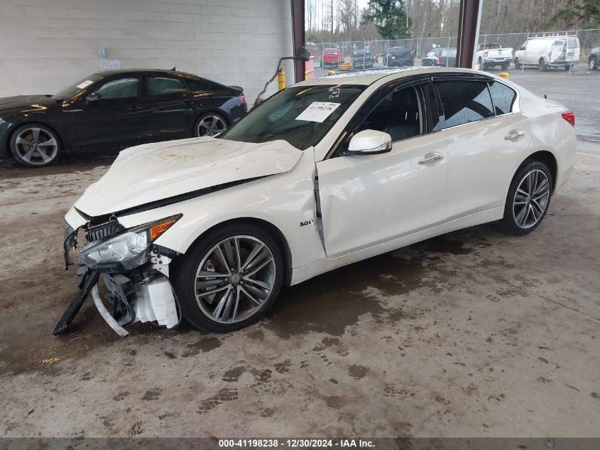 2016 Infiniti Q50 3.0T Sport VIN: JN1EV7AR2GM344173 Lot: 41198238