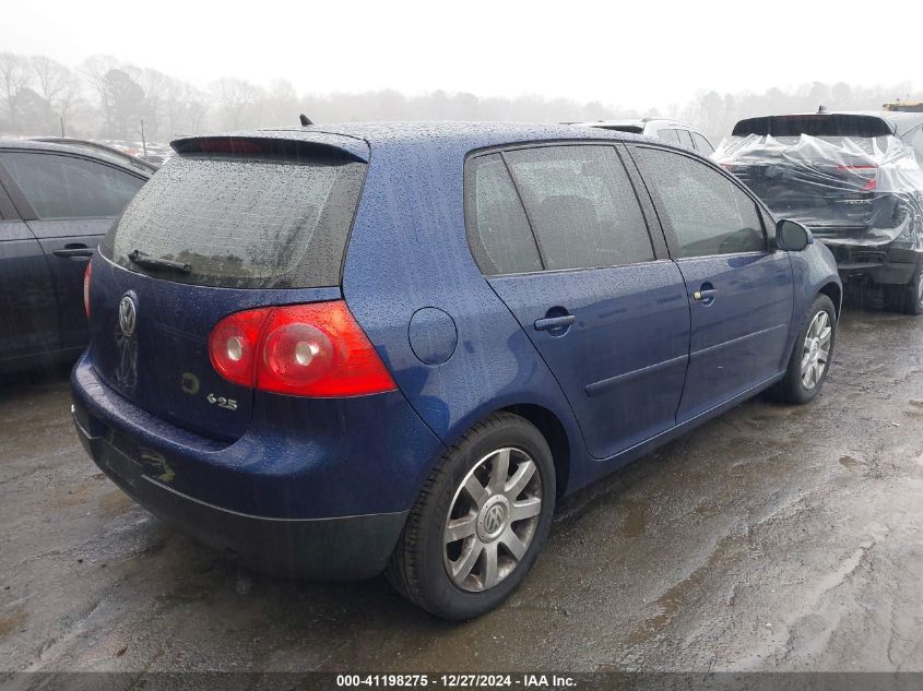 2006 Volkswagen Rabbit 4-Door VIN: WVWDR71K16W186878 Lot: 41198275