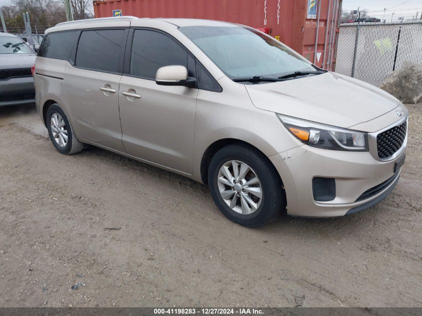 2016 Kia Sedona Lx VIN: KNDMB5C12G6087128 Lot: 41198283