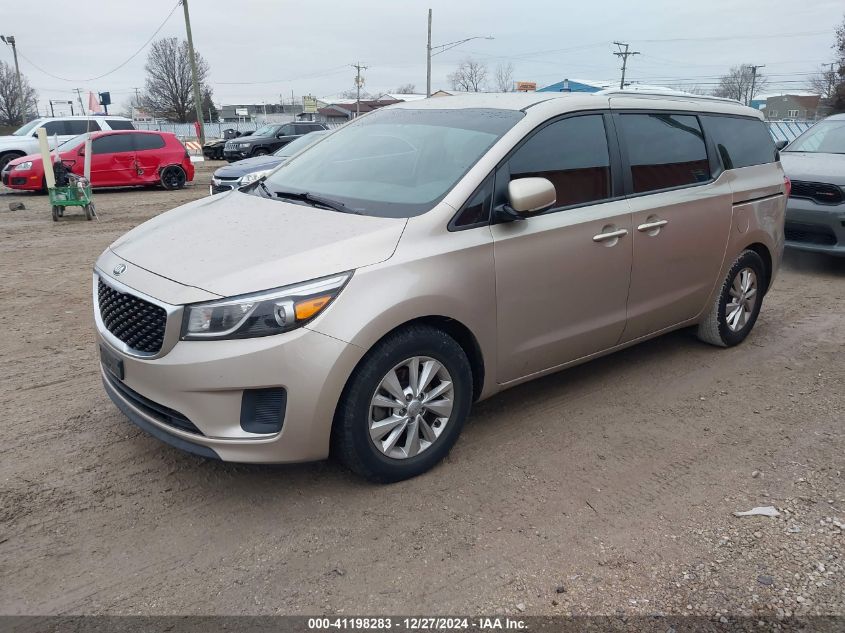 2016 Kia Sedona Lx VIN: KNDMB5C12G6087128 Lot: 41198283