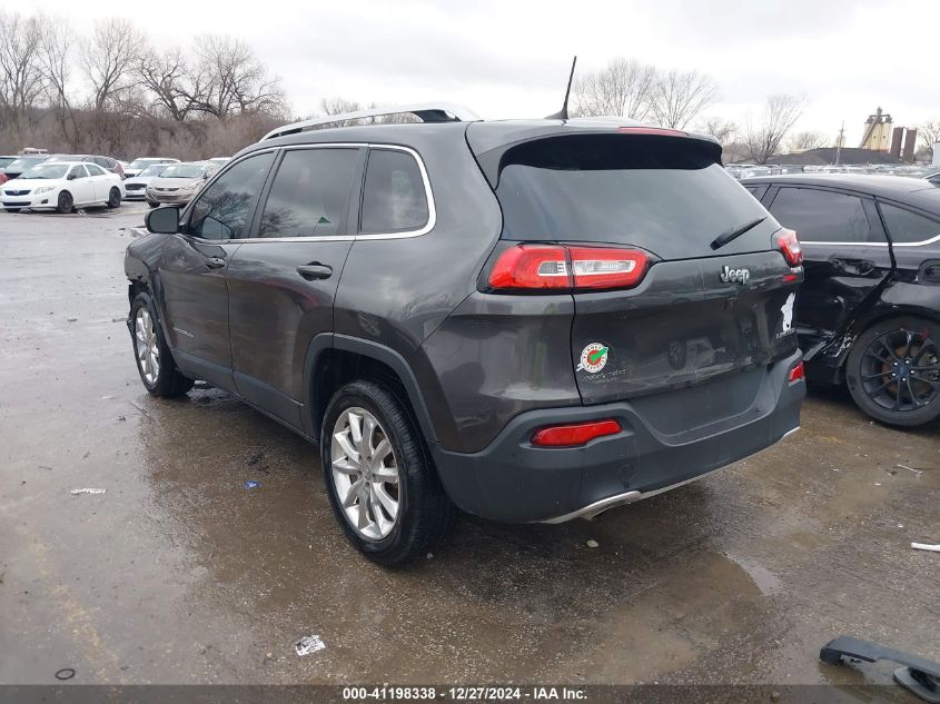 2017 Jeep Cherokee Limited Fwd VIN: 1C4PJLDB3HW518184 Lot: 41198338