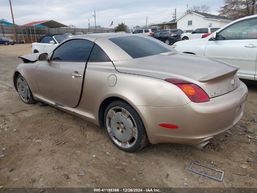 2002 Lexus Sc 430 VIN: JTHFN48Y020026242 Lot: 41198366