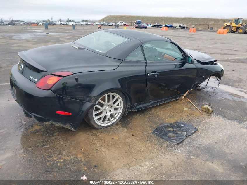 2003 Lexus Sc 430 VIN: JTHFN48Y130047733 Lot: 41198422