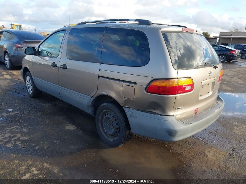 1998 Toyota Sienna Le VIN: 4T3ZF13C7WU031798 Lot: 41198519