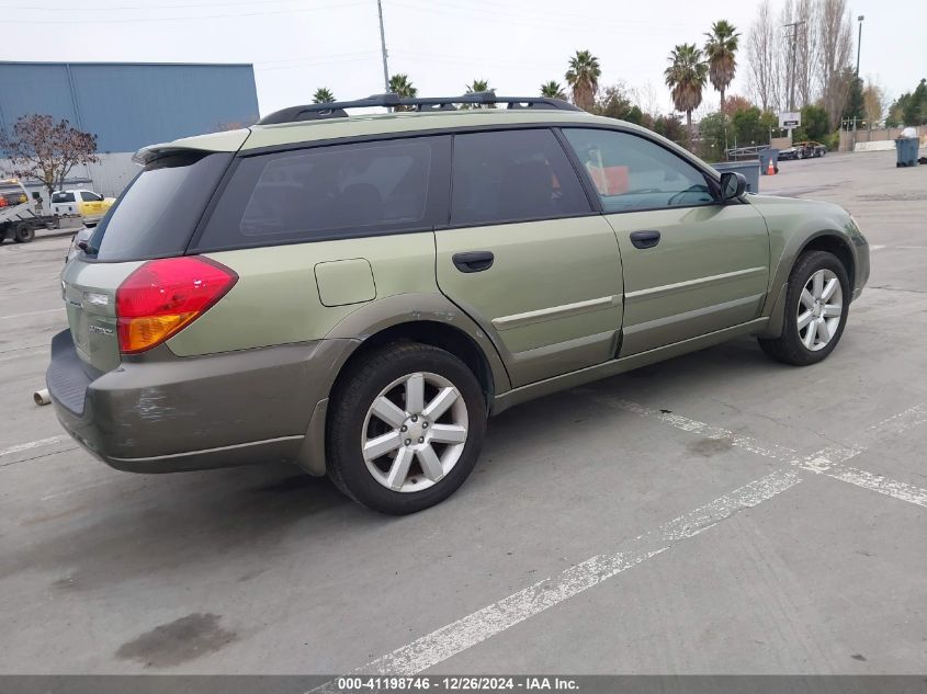 2006 Subaru Outback 2.5I VIN: 4S4BP61C167349728 Lot: 41198746