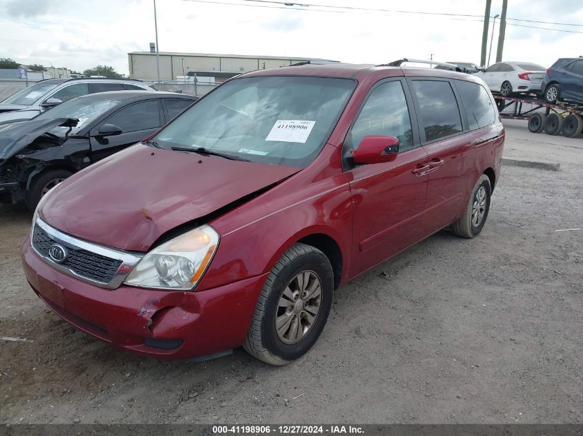 2012 Kia Sedona Lx VIN: KNDMG4C7XC6478067 Lot: 41198906