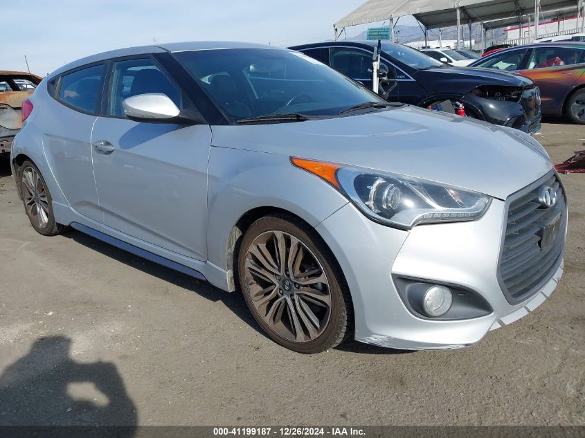 2016 Hyundai Veloster Turbo VIN: KMHTC6AEXGU252628 Lot: 41199187