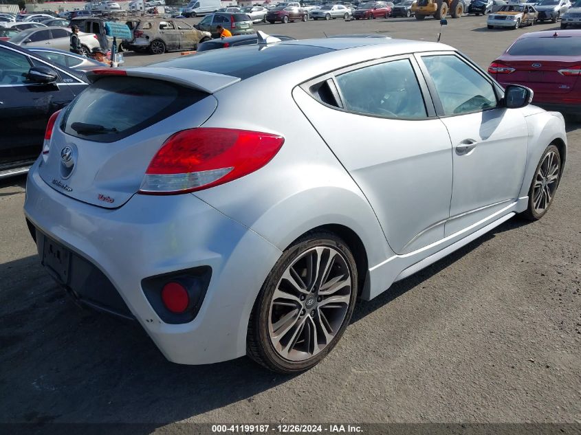 2016 Hyundai Veloster Turbo VIN: KMHTC6AEXGU252628 Lot: 41199187