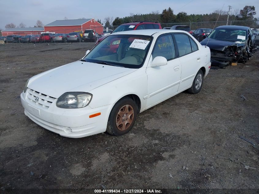 2004 Hyundai Accent Gl VIN: KMHCG45C64U539526 Lot: 41199434