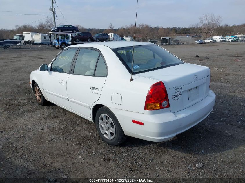 2004 Hyundai Accent Gl VIN: KMHCG45C64U539526 Lot: 41199434