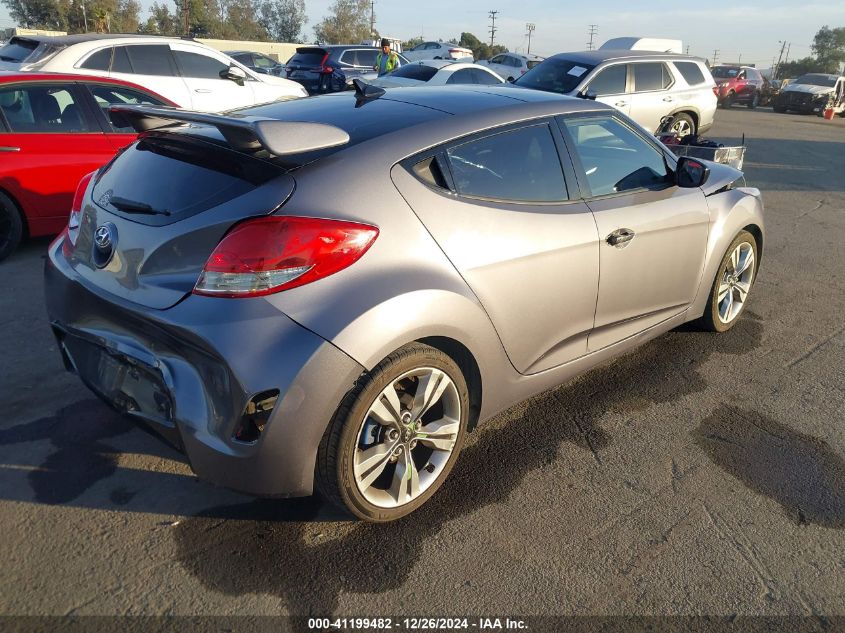 2012 Hyundai Veloster Black Int VIN: KMHTC6AD4CU024609 Lot: 41199482