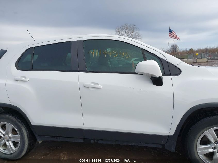 2018 Chevrolet Trax Ls VIN: KL7CJNSB6JB578323 Lot: 41199545