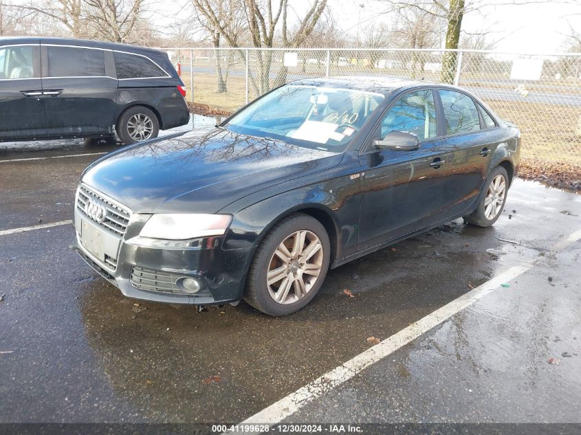 2010 Audi A4 2.0T Premium VIN: WAUAFAFL6AN051143 Lot: 41199628